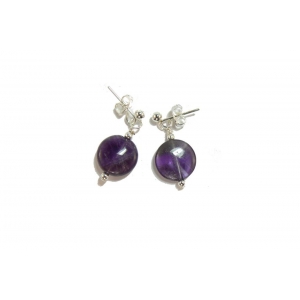 Purple Amethyst Drop Earrings